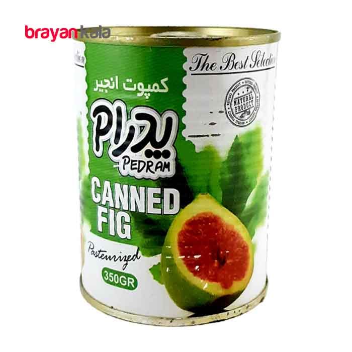 عکس اصلی کمپوت انجیر پدرام مقدار 350 گرمی